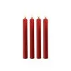 4 Bougies SM Rouges Large Basse Température