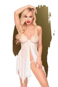 Babydoll Nuisette Blanche Sweet Beast