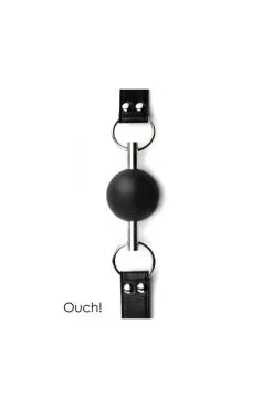 Baillon Bouche Boule Solid Ball Gag Noir