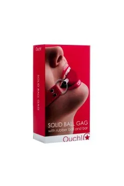 Baillon Boule Rouge Ouch! -SexToys Soldes baillon boule rouge ouch 1