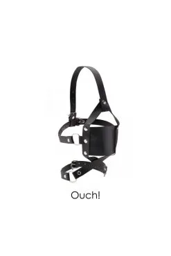 Baillon Cuir Mouth Gag By Ouch -SexToys Soldes baillon cuir mouth gag by ouch 1