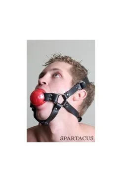 Baillon Harnais Avec Bouble Gag Ball -SexToys Soldes baillon harnais avec bouble gag ball 1