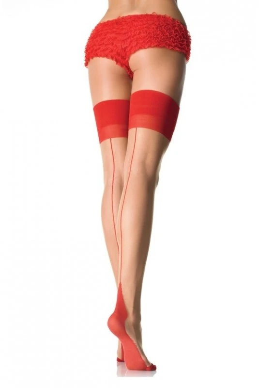 Bas Cubains Coutures Rouges Et Chair 1 Bas Cubains Coutures Rouges Et Chair