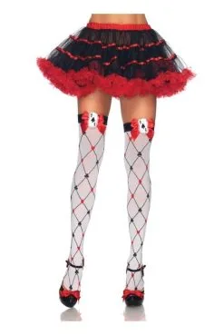 Bas Jacquard Jeux De Cartes