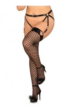 Bas Jarretière Fetish Noir Remediosa -SexToys Soldes bas jarretiere fetish noir remediosa 2