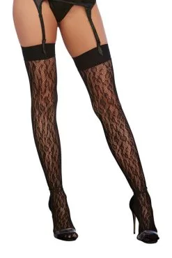 Bas Noir Résille Motif Léopard -SexToys Soldes bas noir resille motif leopard 2