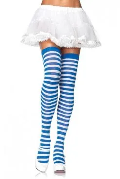 Bas Nylon à Rayures Bicolores -SexToys Soldes bas nylon a rayures bicolores 10
