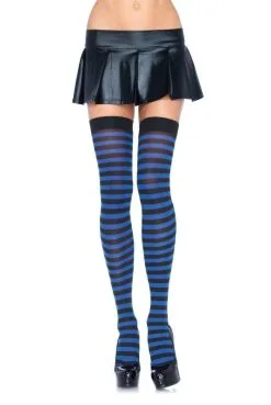 Bas Nylon à Rayures Bicolores -SexToys Soldes bas nylon a rayures bicolores 6