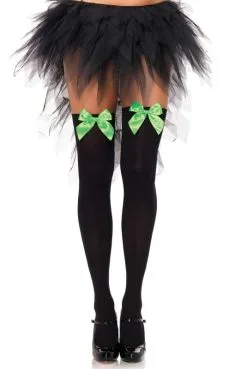 Bas Opaques Nœud Satin -SexToys Soldes bas opaques noeud satin 11