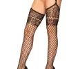 Bas Résille Effet Porte Jarretelles Dentelle