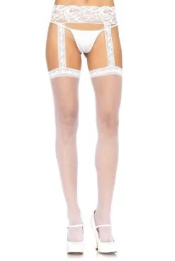 Bas Voile Portes Jarretelles Dentelles