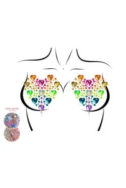 Bijoux Adhésifs Pour La Poitrine Prism.