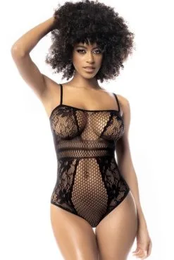 Body Dentelle Résille Sexy Noir -SexToys Soldes body dentelle resille sexy noir 4