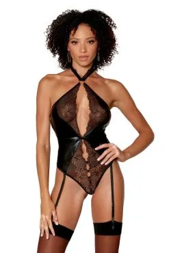 Body Fetish Wetlook Dentelle Porte Jarretelles 6 Body Fetish Wetlook Dentelle Porte Jarretelles -SexToys Soldes body fetish wetlook dentelle porte jarretelles 2