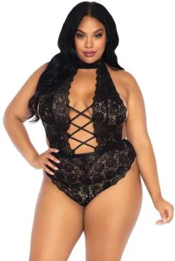 Body Grande Taille Dentelle Ouvert
