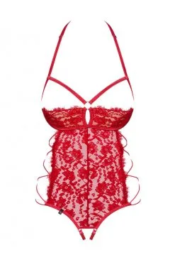 Body Ouvert Rouge Rediosa -SexToys Soldes body ouvert rouge rediosa 2