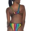 Body Résille Strappy Arc En Ciel