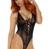 Body String Dentelle Décolleté Lacé