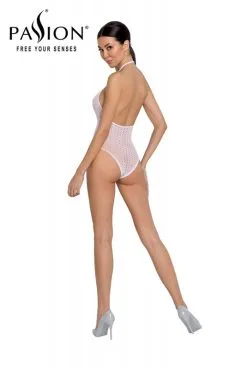 Body String Résille Décolleté Blanc -SexToys Soldes body string resille decollete blanc 2