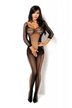 Bodystocking Combi Ouverte Lucelia Noir