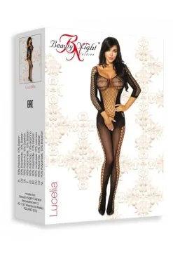 Bodystocking Combi Ouverte Lucelia Noir -SexToys Soldes bodystocking combi ouverte lucelia noir 5
