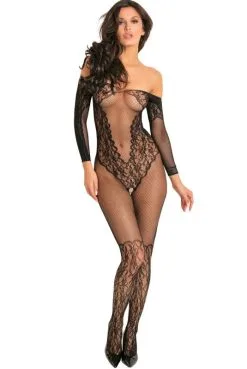 Bodystocking Effet Body Ouvert Entre Jambes Et Fesses -SexToys Soldes bodystocking effet body ouvert entre jambes et fesses 3