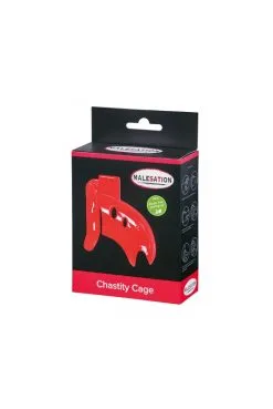 Cage De Chasteté ABS Rouge -SexToys Soldes cage de chastete abs rouge 4