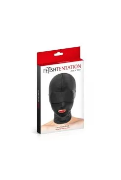 Cagoule SM BDSM Bouche Ouverte -SexToys Soldes cagoule sm bdsm bouche ouverte 2