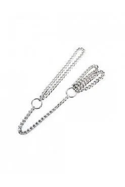 Chaine Argentée Collier Menottes Poignet -SexToys Soldes chaine argentee collier menottes poignet 2