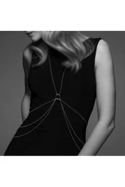 Chaine De Corps Argentée En 8