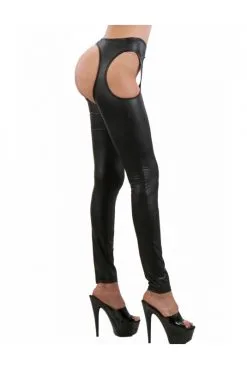 Chaps Legging HoT Wetlook Noir 5 Chaps Legging HoT Wetlook Noir -SexToys Soldes chaps legging hot wetlook noir 2