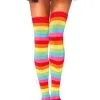 Chaussettes Montantes Flashy Arc En Ciel