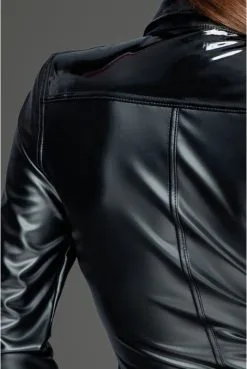 Chemisier Fetish Wetlook Mat Fetish Et Vinyle Brillant -SexToys Soldes chemisier fetish wetlook mat fetish et vinyle brillant 3