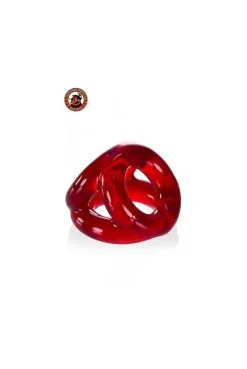 Cockring Oxballs Tri-Sport Cocksling Rouge