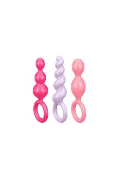 Coffret 3 Plugs Anal Satisfyer Couleur -SexToys Soldes coffret 3 plugs anal satisfyer couleur 4