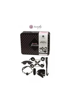 Coffret Secret Bondage Bdsm 8 Pièces Noir