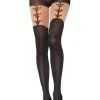Collant à Motif Faux Porte Jarretelles LegAvenue