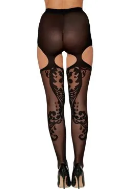 Collant Fantaisie Echancrure Haut Des Cuisses -SexToys Soldes collant fantaisie echancrure haut des cuisses 3