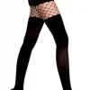 Collant Noir Opaque Haut Filet