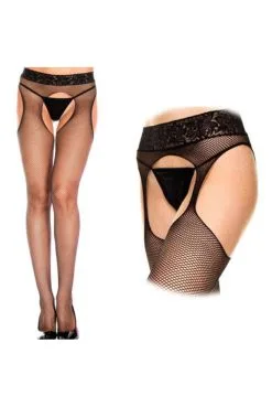 Collant Résille Noir Ouvert Reconditionné