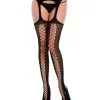 Collant Résille Réversible 2 En 1 Effet Porte Jarretelles