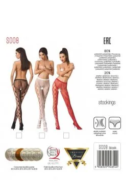 Collants Cotés Ouverts Noir Passion -SexToys Soldes collants cotes ouverts noir passion 2