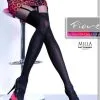 Collants Imitation Bas Noirs Et Porte Jarretelles Milla Fiore