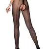 Collants Ouverts Noirs Couture Noire