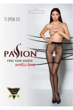 Collants Ouverts Plumetis 20 Deniers Noir -SexToys Soldes collants ouverts plumetis 20 deniers noir 2