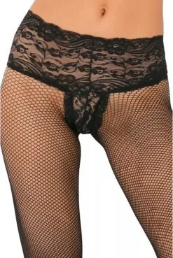 Collants Résille Effet String Brésilien Coutures Arrières -SexToys Soldes collants resille effet string bresilien coutures arrieres 3