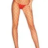 Collants Rouge Filet Grande Résillle