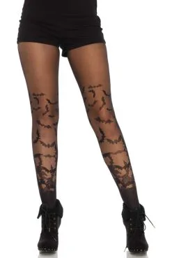Collants Transparents Imprimés Chauve Souris