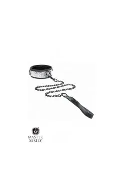 Collier Argenté Avec Laisse