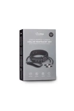 Collier Cuir Avec Chaînes De Seins Et Laisse By Easytoys Fetish Collection -SexToys Soldes collier cuir avec chaines de seins et laisse by easytoys fetish collection 2